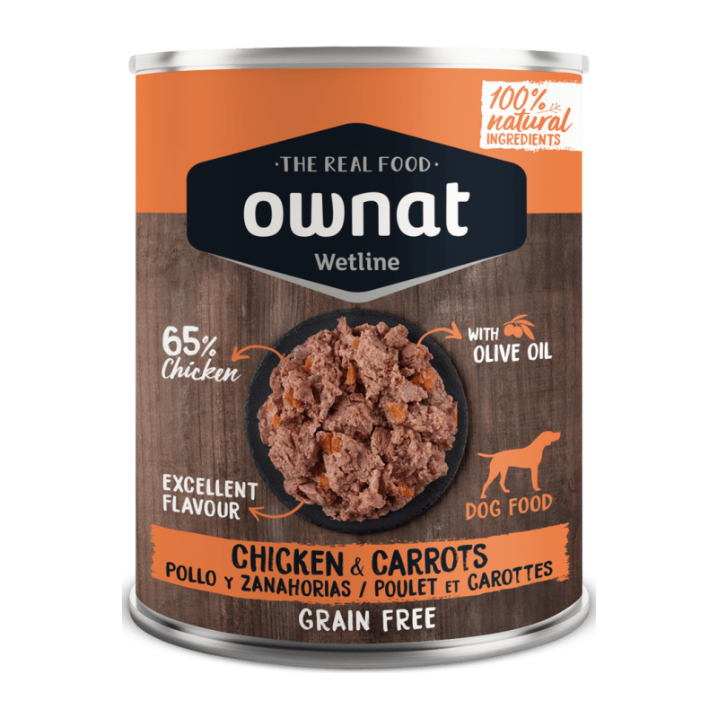 Ownat Wetline Lata Perro Chicken & Carrots