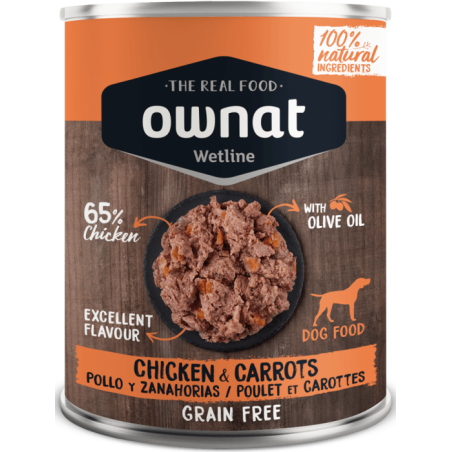 Ownat Wetline Lata Perro Chicken & Carrots