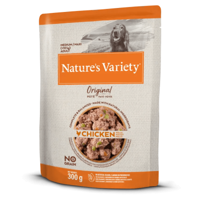 Paté Nature's Variety Original Medium/Maxi No Grain Pollo