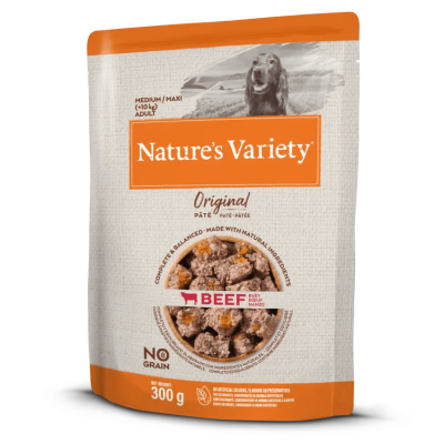 Paté Nature's Variety Original Medium/Maxi No Grain Buey