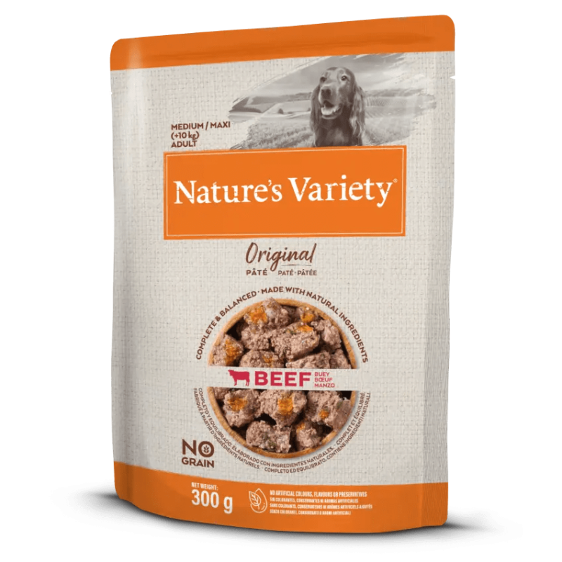 Paté Nature's Variety Original Medium/Maxi No Grain Buey