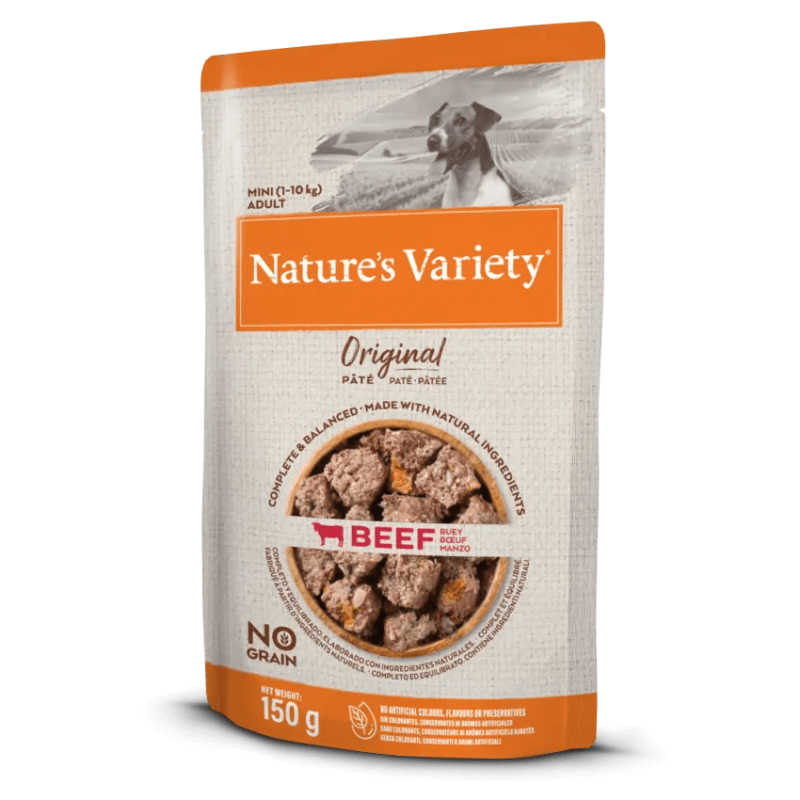 Paté Nature's Variety No Grain Buey Mini Adult