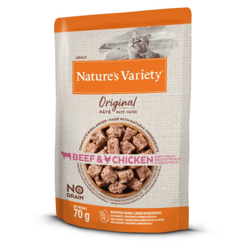Paté Nature's Variety No Grain Adult Buey y Pollo