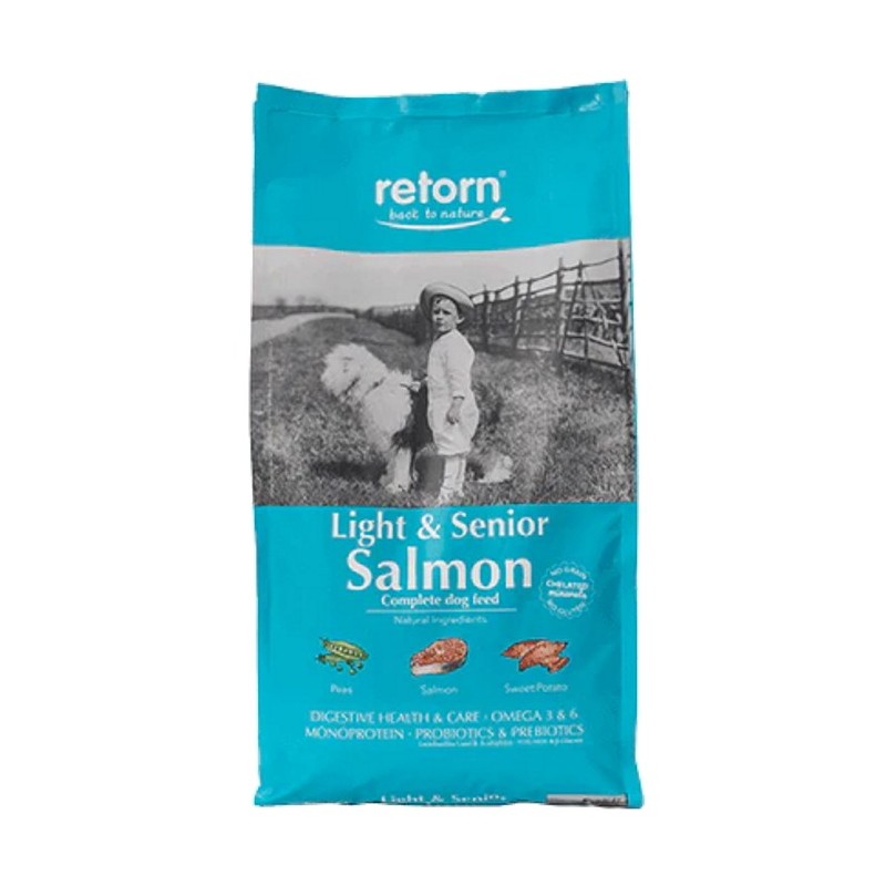 Retorn Pienso de Salmón para Perros Senior y Light