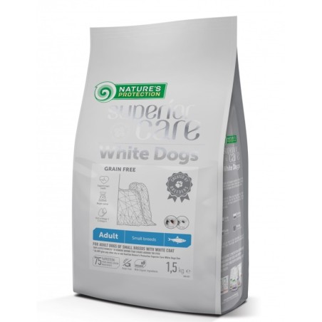 Nature's Protection White Dog Adult Small Arenque