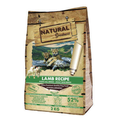 Natural Greatness Receta Sensitive Cordero Starter-Puppy & Mini Adult
