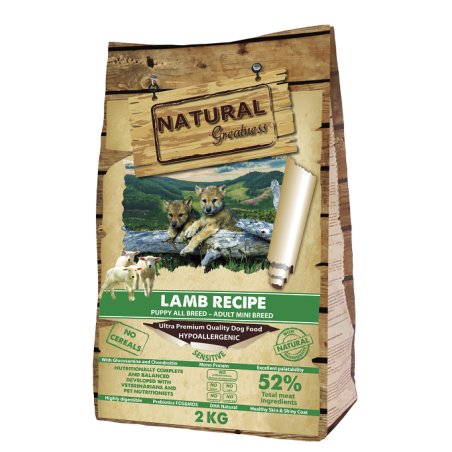 Natural Greatness Receta Sensitive Cordero Starter-Puppy & Mini Adult
