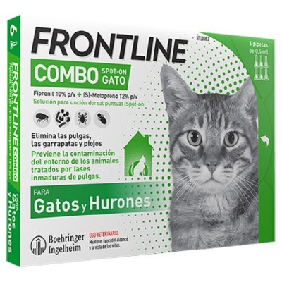 Frontline Combo Gato 6 Pipetas Antiparasitarias - MundoHuella.com