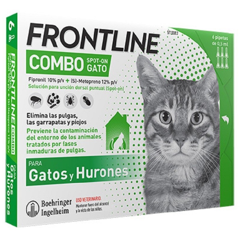 Frontline Combo Gato 6 Pipetas Antiparasitarias - MundoHuella.com