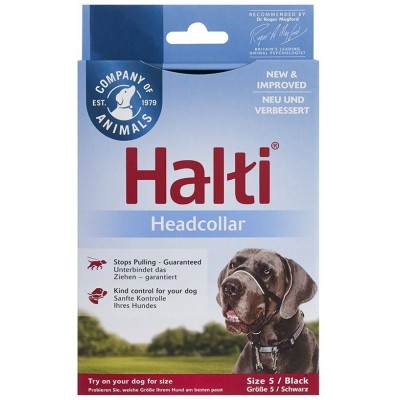 Bozal Halti Headcollar para Perros Negro - 3