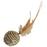 Gloria Juguete para Gato Bola Seagrass y Plumas