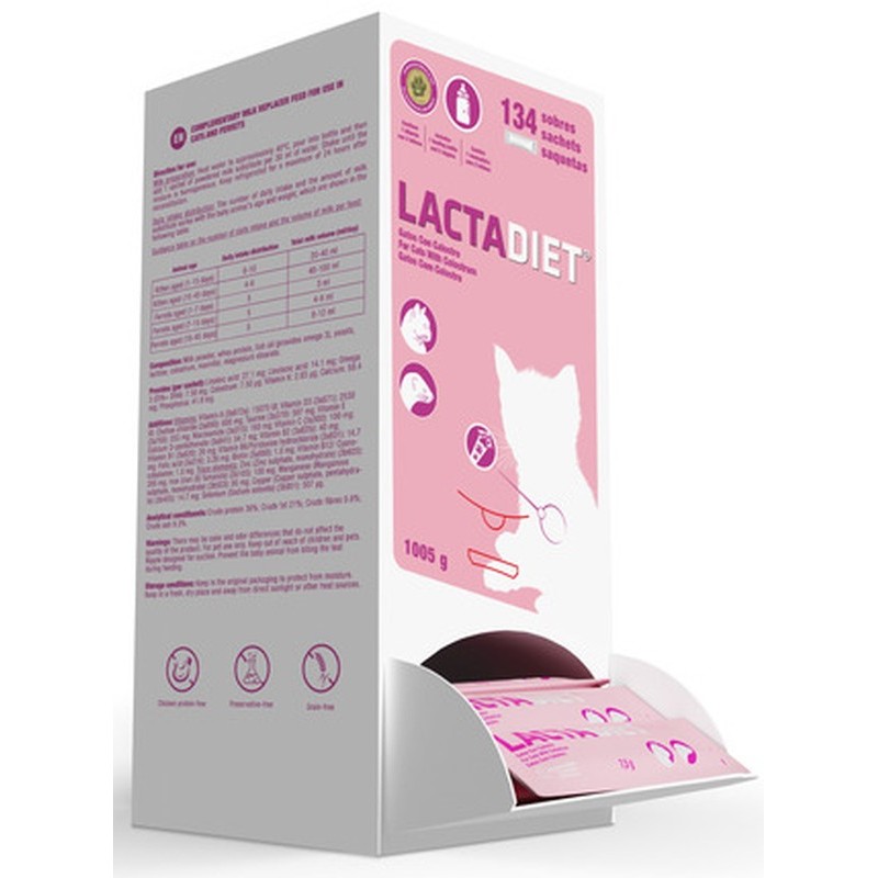 Lactadiet Leche Gatos + Biberón y 2 Tetinas