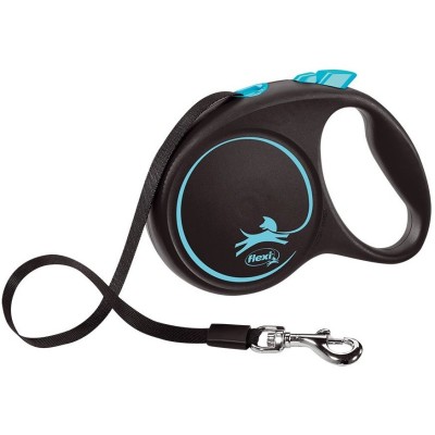 Flexi Correa Perro Black Design Cinta M