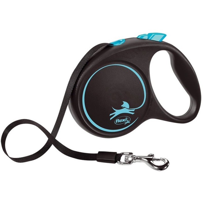 Flexi Correa Perro Black Design Cinta M