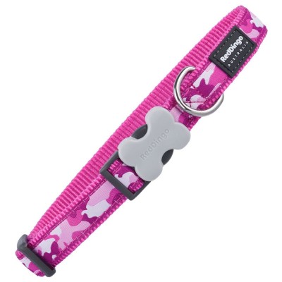Red Dingo Collar Perro Style Camuflage Fucsia