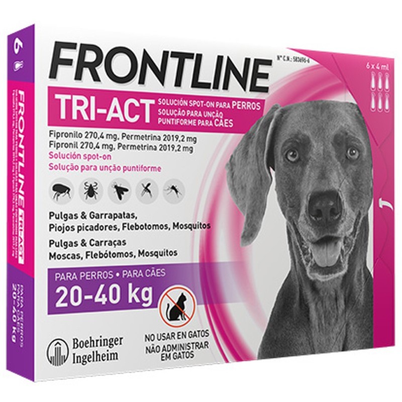 Frontline Tri-Act 6 Pipetas Boehringer 20-40kg