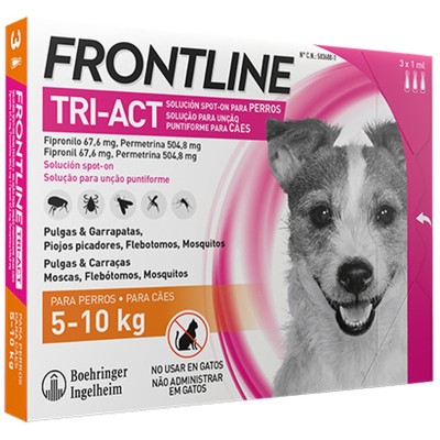 Frontline Tri-Act Pipetas Boehringer 5-10kg - MundoHuella.com