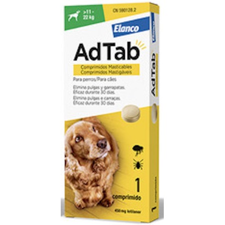 AdTab 450mg Perro 11-22kg Comprimido Masticable - Super Precio