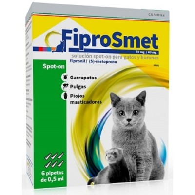 Fiprosmet 0,5ml Pipetas Antiparasitarias Gato - Super Oferta