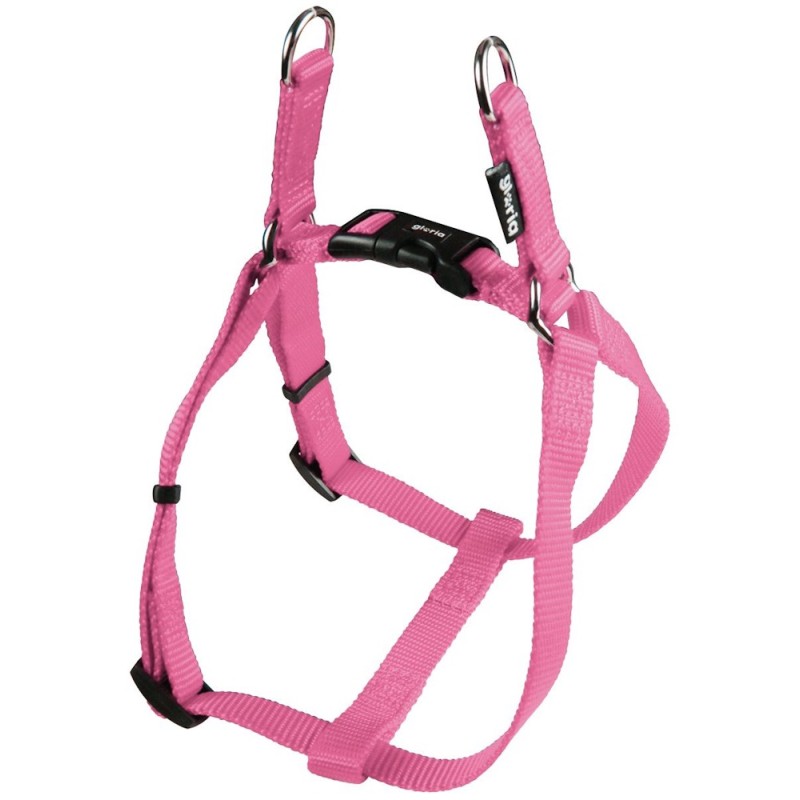 Gloria Petral Perro Nylon Liso Ajustable Rosa