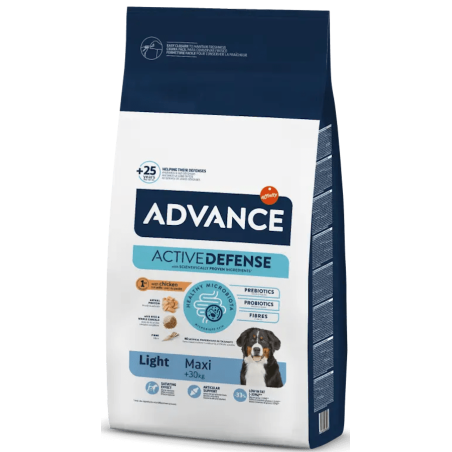 Pienso Advance Maxi Light Pollo y Arroz