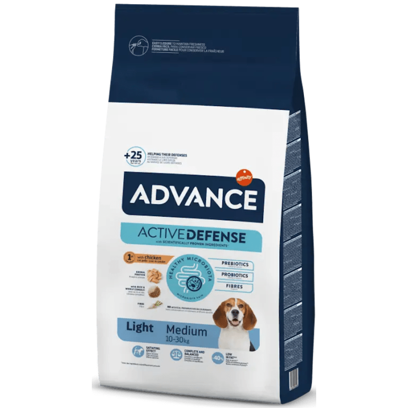 Pienso Advance Medium Light Affinity Pollo y Arroz