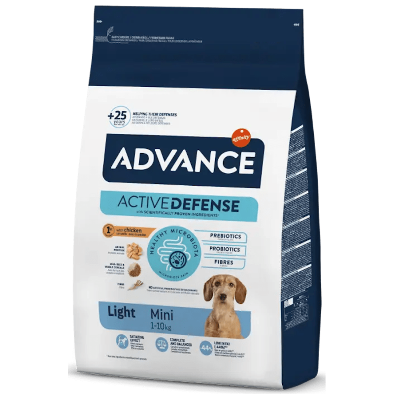 Pienso Advance Mini Light Affinity Pollo y Arroz