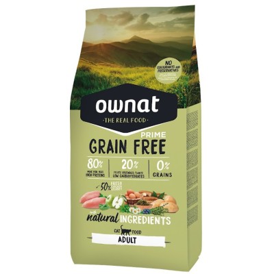 Ownat Prime Grain Free Gato Adult Chicken & Turkey