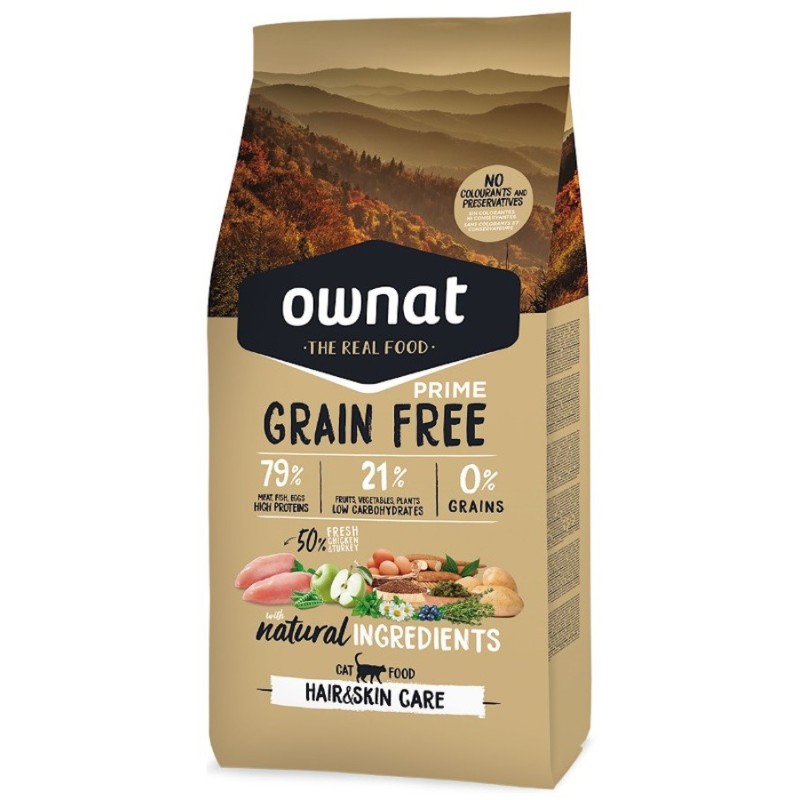 Ownat Prime Grain Free Gato Hair & Skin