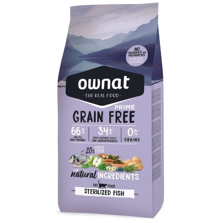 Ownat Prime Grain Free Gato Sterilized Fish