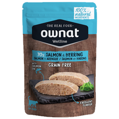 Ownat Wetline Comida Humeda Gato Salmon & Herring