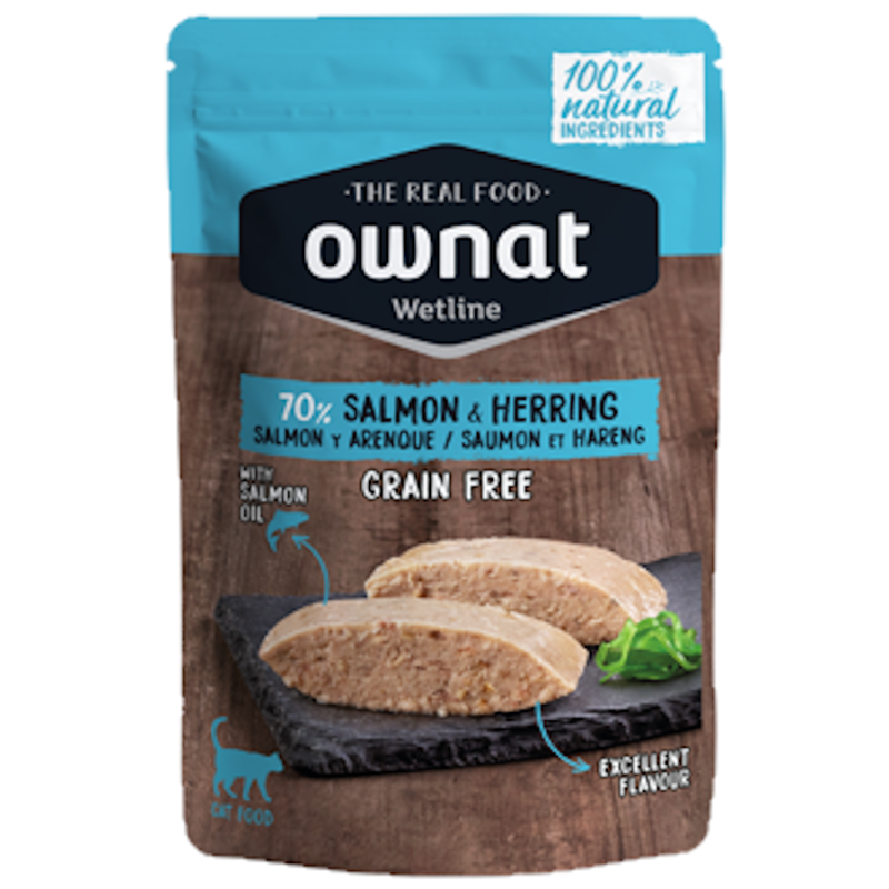 Ownat Wetline Comida Humeda Gato Salmon & Herring