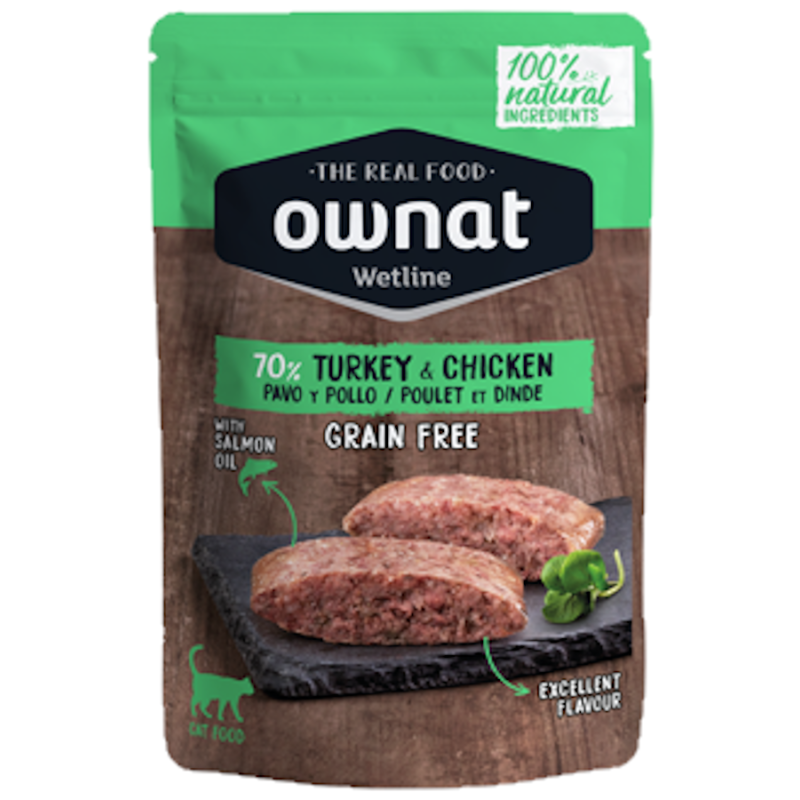 Ownat Wetline Comida Humeda Gato Turkey & Chicken