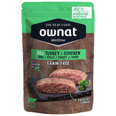 Ownat Wetline Comida Humeda Gato Turkey & Chicken