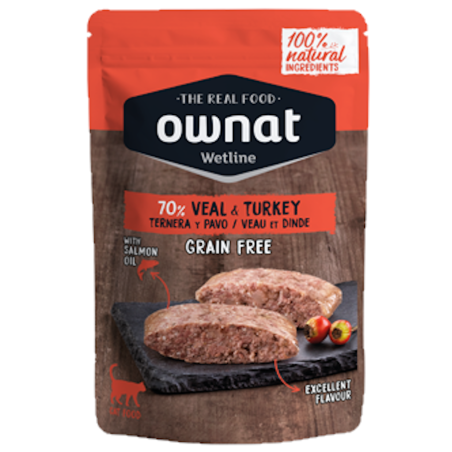 Ownat Wetline Comida Humeda Gato Veal & Turkey