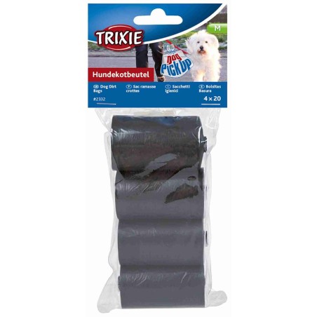 Bolsas Higiénicas Negras 4 Rollos de 20 bolsas Trixie - 2