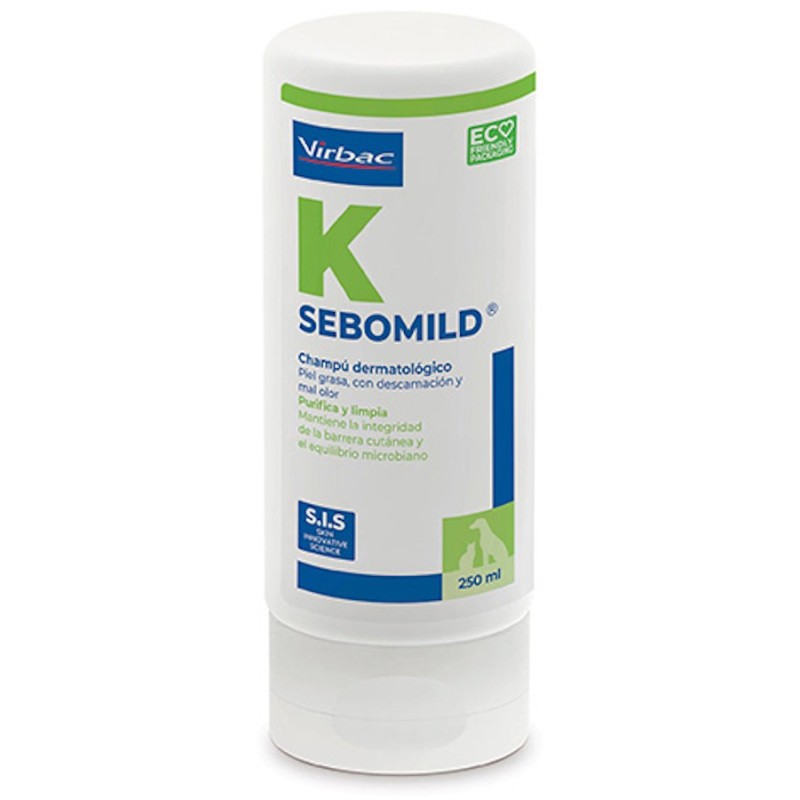 Sebomild Champu Piel Grasa Perro y Gato Virbac