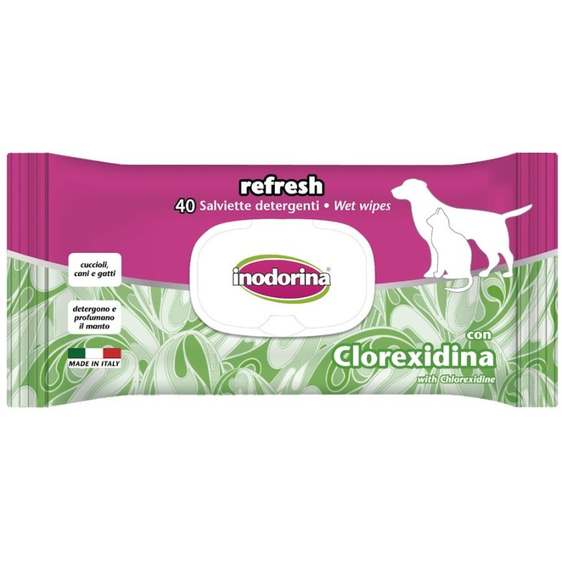 Toallitas Clorexidina Inodorina para Perros y Gatos