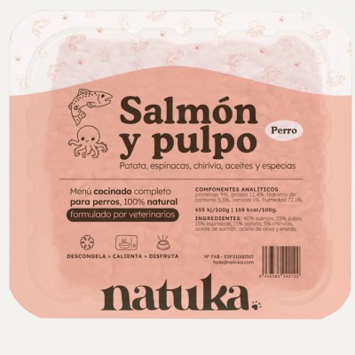 Natuka Menú COCINADO Salmón y Pulpo - 2
