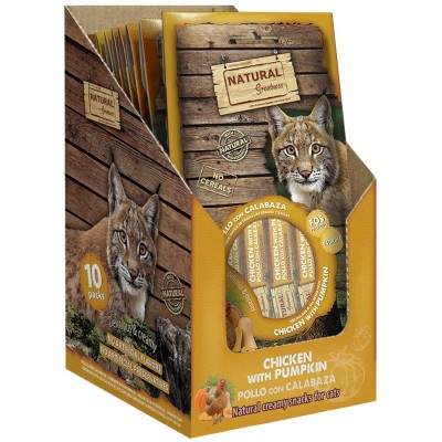 Snack Crema Gatos Natural Greatness Pollo con Calabaza