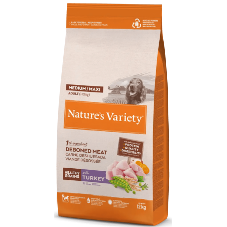 Nature´s Variety Healthy Grain Medium Maxi Pavo