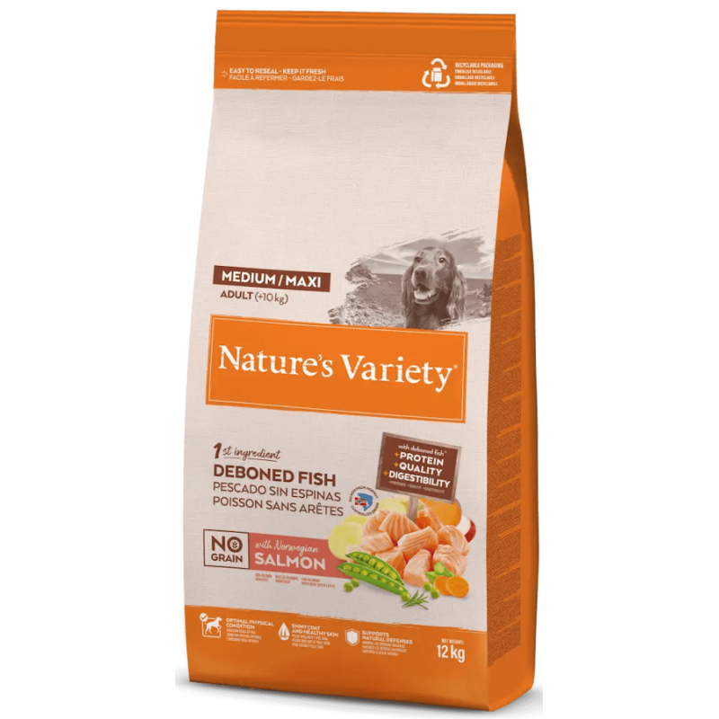 Nature´s Variety No Grain Medium Maxi Salmon