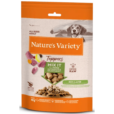 Nature's Variety Snack Perro Toppers Cordero
