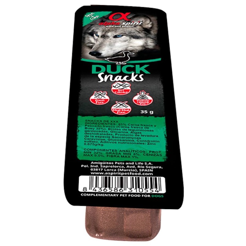 Snack Alpha Spirit Perros Tacos Pato