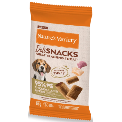 Nature's Variety Deli Snacks Naturales Pollo y Cordero