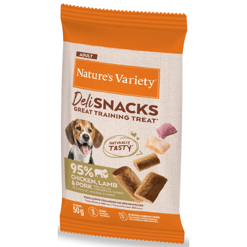 Nature's Variety Deli Snacks Naturales Pollo y Cordero