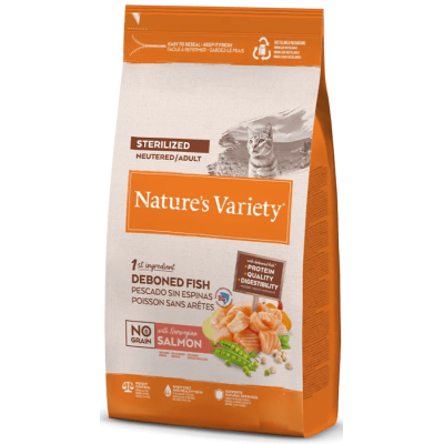 Nature's Variety Gato No Grain Sterilized Salmón