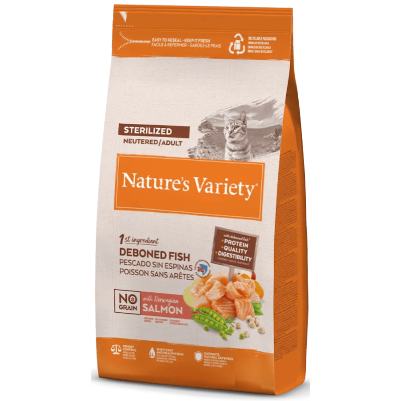 Nature's Variety Gato No Grain Sterilized Salmón
