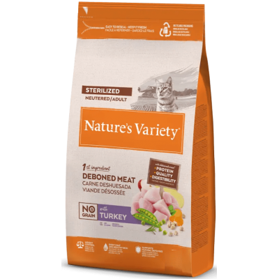 Nature's Variety Gato No Grain Sterilized Pavo