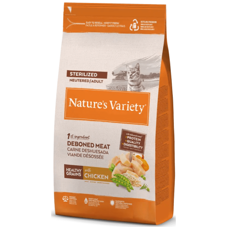 Nature's Variety Gato Sterilized Healthy Grains Pollo
